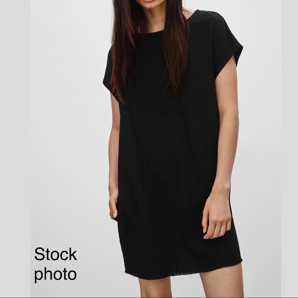 WILFRED FREE DARK INDIGO NORI DEMIN DRESS